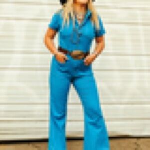 Lucky & Blessed Vibrant Blue Jumpsuit
